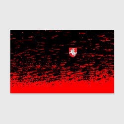 Бумага для упаковки Герб Белоруссии краски красные, цвет: 3D-принт