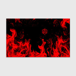 Бумага для упаковки Linkin Park красный огонь лого, цвет: 3D-принт