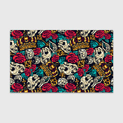Бумага для упаковки Tattoo dice skull, цвет: 3D-принт