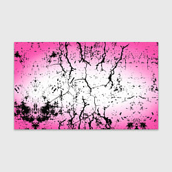 Бумага для упаковки Текстура чёрных трещин на розовом переливе, цвет: 3D-принт