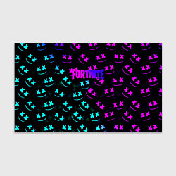 Бумага для упаковки Fortnite x Marshmello neon pattern, цвет: 3D-принт