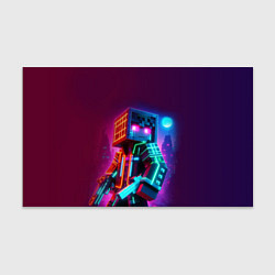 Бумага для упаковки Cyberpunk and Minecraft - collaboration ai art, цвет: 3D-принт