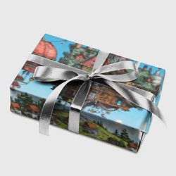 Бумага для упаковки Фантастический парящий дом, цвет: 3D-принт — фото 2
