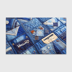Бумага для упаковки Vanguard jeans patchwork - ai art, цвет: 3D-принт
