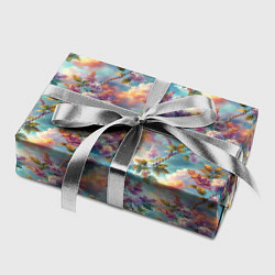 Бумага для упаковки Объемная сирень паттерн, цвет: 3D-принт — фото 2