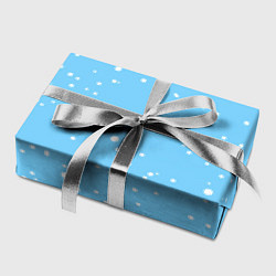 Бумага для упаковки Снежинки на нежно голубом, цвет: 3D-принт — фото 2