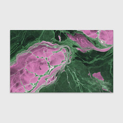 Бумага для упаковки Мрамор темно-зеленый с розовым, цвет: 3D-принт