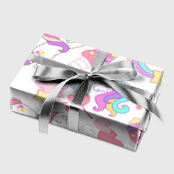 Бумага для упаковки Единорог мороженое радуга и звездочки, цвет: 3D-принт — фото 2