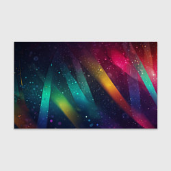 Бумага для упаковки Неоновые цветные полосы, цвет: 3D-принт