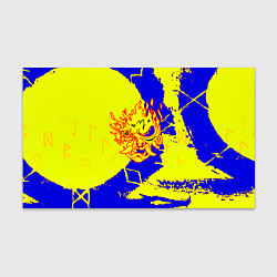 Бумага для упаковки Samurai logo yellow fire, цвет: 3D-принт
