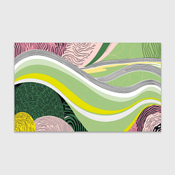 Бумага для упаковки Салатовая абстракция, цвет: 3D-принт