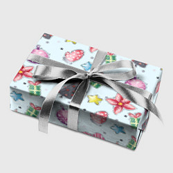 Бумага для упаковки Новогодний фон, цвет: 3D-принт — фото 2