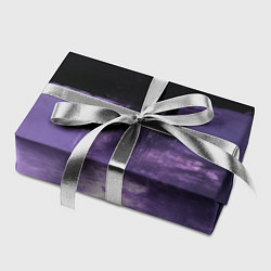 Бумага для упаковки Абстракция черной и фиолетовой краски, цвет: 3D-принт — фото 2