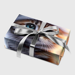 Бумага для упаковки Новогодний котенок в шапочке, цвет: 3D-принт — фото 2