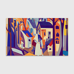 Бумага для упаковки Кубизм абстрактный город, цвет: 3D-принт