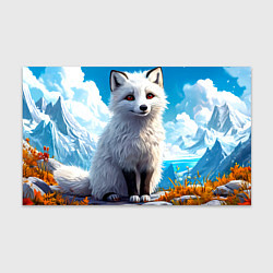 Бумага для упаковки Песец в зимних горах