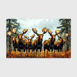 Бумага для упаковки Лоси, цвет: 3D-принт