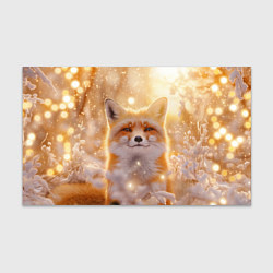 Бумага для упаковки Лисица и блестящий снег, цвет: 3D-принт