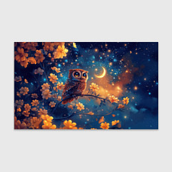 Бумага для упаковки Сова на ветке, цвет: 3D-принт