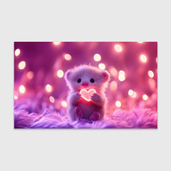 Бумага для упаковки Милый грызун с сердечком, цвет: 3D-принт