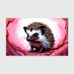 Бумага для упаковки Ежик в розовом свете, цвет: 3D-принт