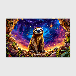 Бумага для упаковки Ленивец и звездное небо, цвет: 3D-принт