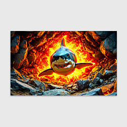 Бумага для упаковки Акула в огне, цвет: 3D-принт