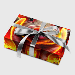 Бумага для упаковки Свинка в огне, цвет: 3D-принт — фото 2