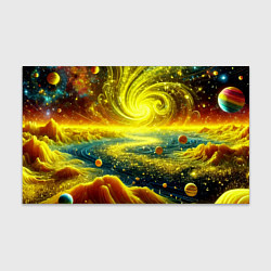 Бумага для упаковки Neon galaxy - ai art fantasy, цвет: 3D-принт