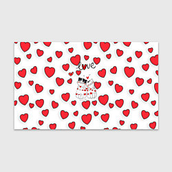 Бумага для упаковки Кошачья романтика, цвет: 3D-принт