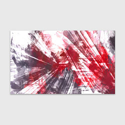 Бумага для упаковки Абстракция - red-gray lines and spots on white, цвет: 3D-принт