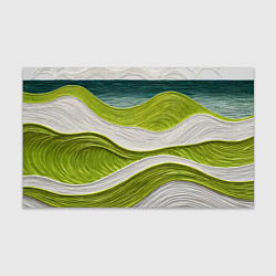Бумага для упаковки Лаймовые волны, цвет: 3D-принт