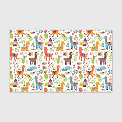 Бумага для упаковки Ламы паттерн, цвет: 3D-принт