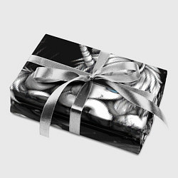 Бумага для упаковки Белый единорог с голубыми глазами, цвет: 3D-принт — фото 2