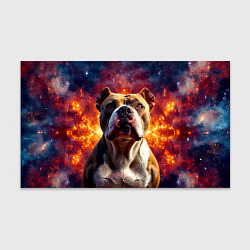 Бумага для упаковки Американский булль в космосе, цвет: 3D-принт