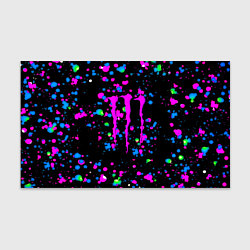 Бумага для упаковки Monster energy неоновые краски, цвет: 3D-принт