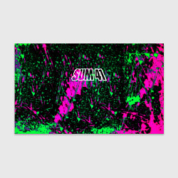 Бумага для упаковки Sum 41 неоновые краски, цвет: 3D-принт