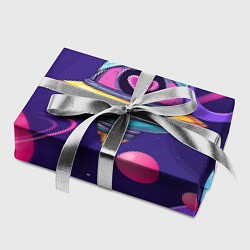 Бумага для упаковки Летающая тарелка с сердцем, цвет: 3D-принт — фото 2