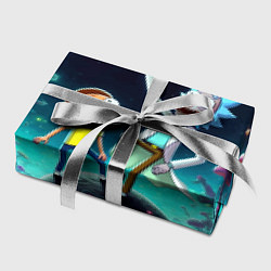 Бумага для упаковки Рик и Морти на планете сказочных грибов, цвет: 3D-принт — фото 2