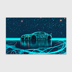 Бумага для упаковки BMW неоновый фон, цвет: 3D-принт