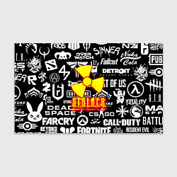 Бумага для упаковки Сталкер все логотипы игр, цвет: 3D-принт