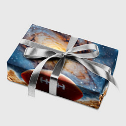 Бумага для упаковки Мяч для американского футбола в космосе, цвет: 3D-принт — фото 2