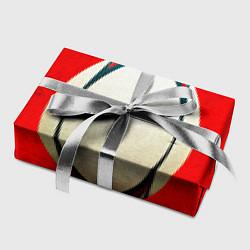 Бумага для упаковки Мяч для регби на красном, цвет: 3D-принт — фото 2