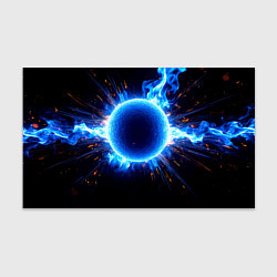 Бумага для упаковки Ядро для талкания в синем пламени