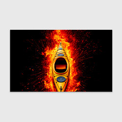 Бумага для упаковки Каяк в огне, цвет: 3D-принт