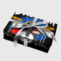 Бумага для упаковки Барабанщик на черном, цвет: 3D-принт — фото 2