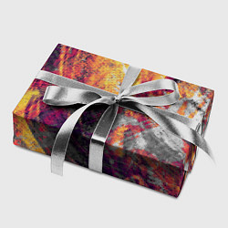 Бумага для упаковки Абстракция - purple and orange paint, цвет: 3D-принт — фото 2