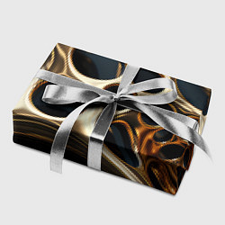 Бумага для упаковки Черно-золотая абстракция, цвет: 3D-принт — фото 2