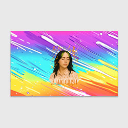 Бумага для упаковки Билли Айлиш с нотами, цвет: 3D-принт