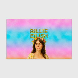 Бумага для упаковки Билли Айлиш с цветочным венком на голове, цвет: 3D-принт